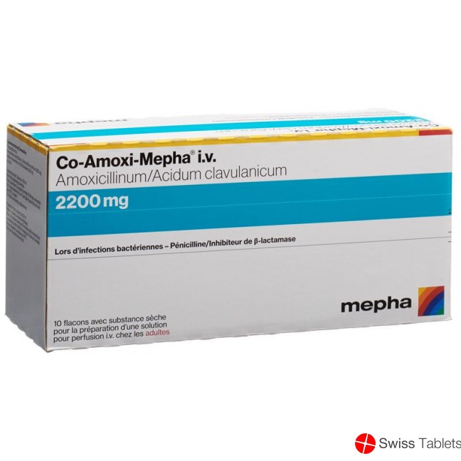 Co-amoxi Mepha Trockensubstanz 2200mg Durchstechflasche 10 Stück buy online