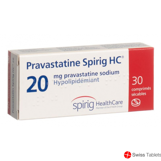 Pravastatin Spirig HC tbl 20 mg 30 pcs