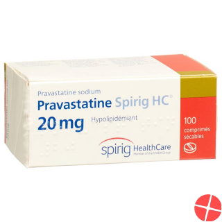 Pravastatin Spirig HC tablets 20 mg 100 pcs