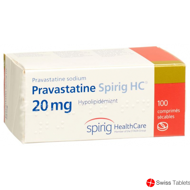 Pravastatin Spirig HC tablets 20 mg 100 pcs