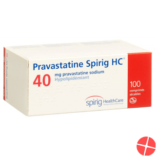 Pravastatin Spirig HC 40 mg 100 tablets