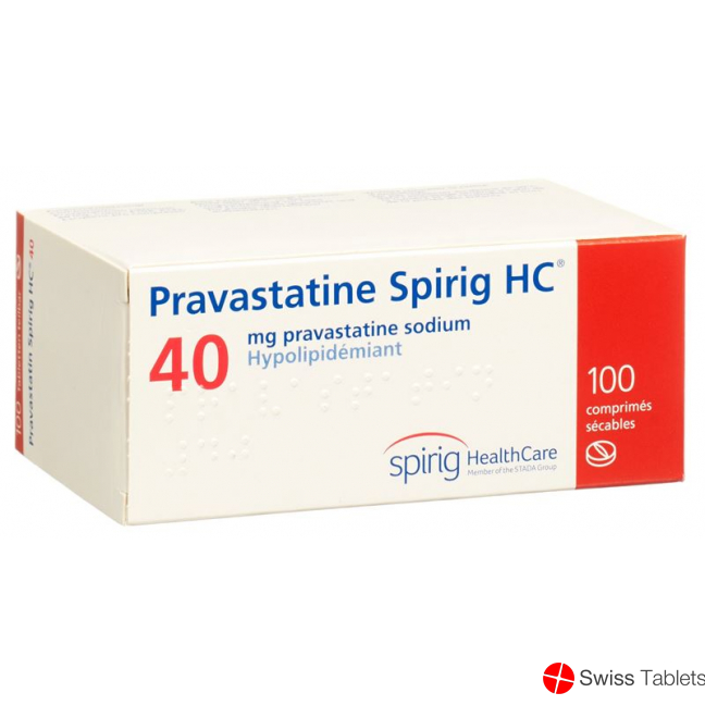 Pravastatin Spirig HC tablets 40 mg 100 pcs