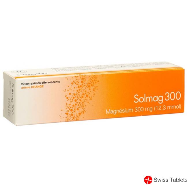 Solmag 300 Brausetabl orange flavor Ds 20 pcs