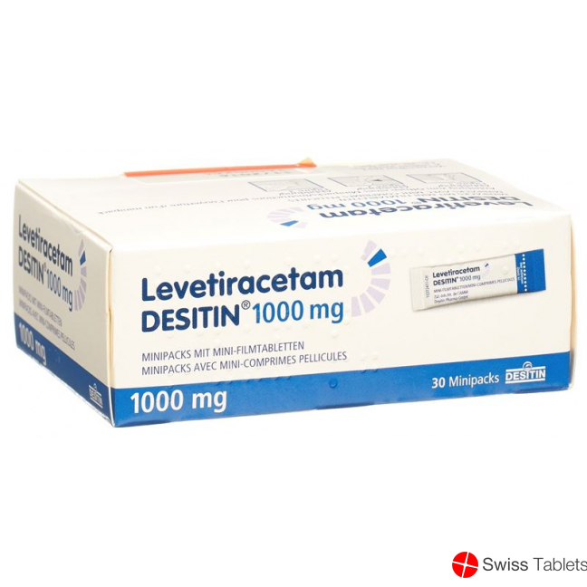 Levetiracetam DESITIN mini packs with mini tablets 1000 mg Btl 30 pcs