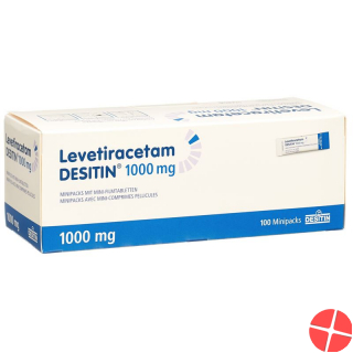 Levetiracetam 1000 mg 100 tablets mini packs