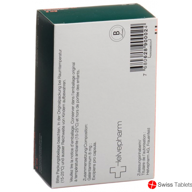 Galantamine SR Helvepharm Ret Kaps 8 mg 28 pcs