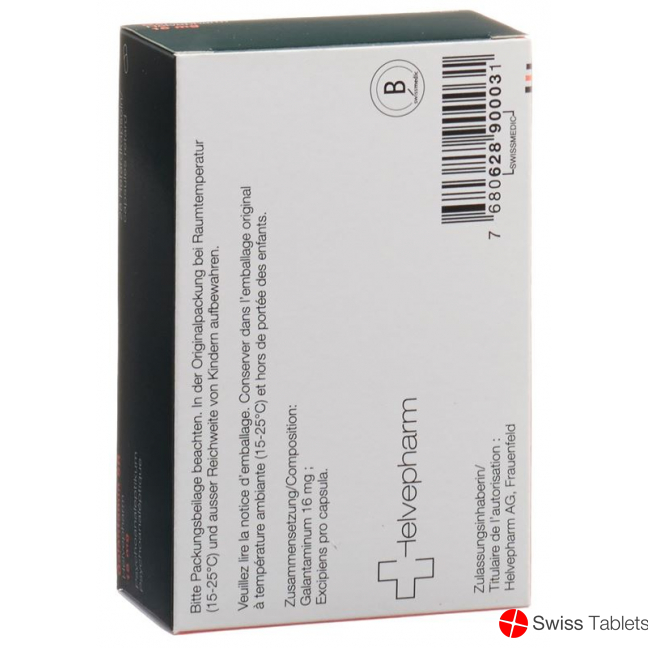 Galantamine SR Helvepharm Ret Kaps 16 mg 28 pcs
