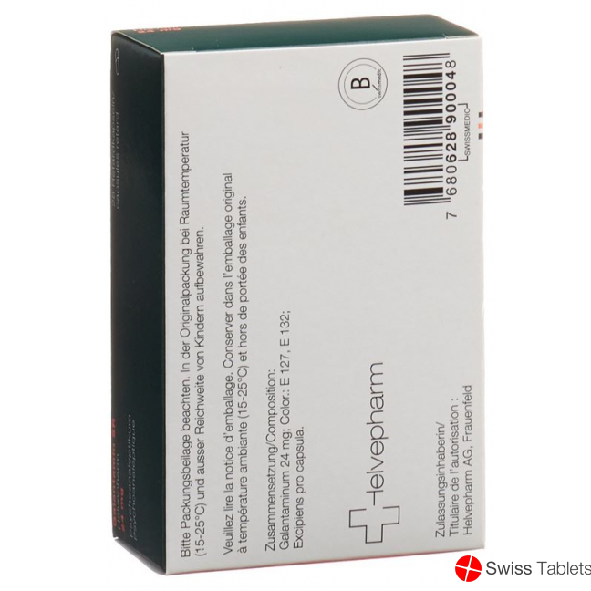 Galantamine SR Helvepharm Ret Kaps 24 mg 28 pcs