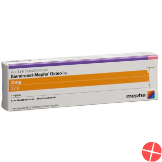 Ibandronate Mepha Osteo Inj Lös 3 mg / 3ml i.v. Fertspr 3 ml