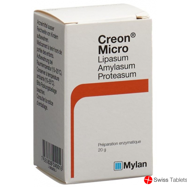 Creon micro micropellets Glasfl 20 g