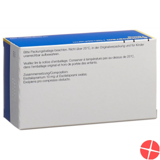 Escitalopram Helvepharm Filmtabl 10 mg 100 pcs
