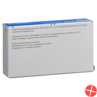 Escitalopram Helvepharm Filmtabl 10 mg 30 pcs