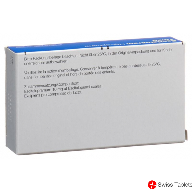 Escitalopram Helvepharm Filmtabl 10 mg 30 pcs