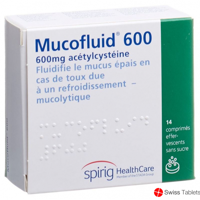 Mucofluid Brausetable 600 mg Ds 14 pcs buy online
