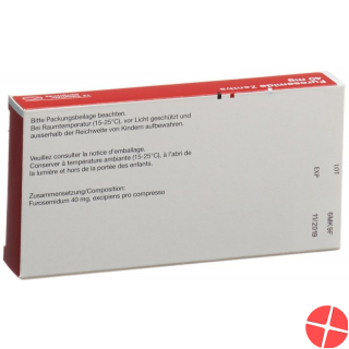 Furosemide 40 mg tbl Zentiva 12 pcs