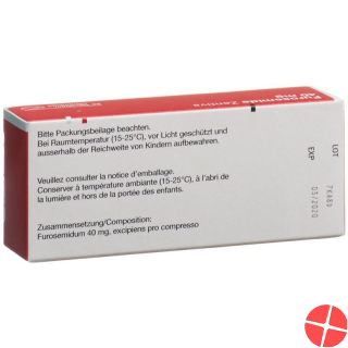 Furosemide 40 mg tbl Zentiva 50 pcs