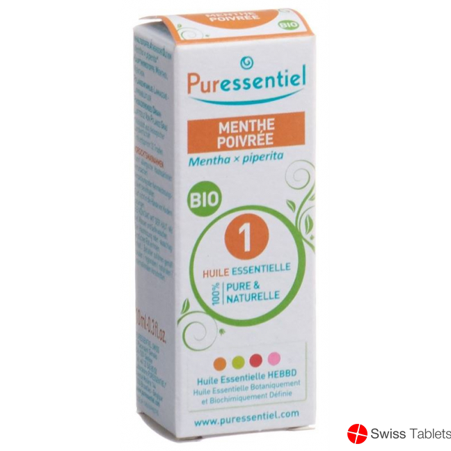 Puressentiel 10 ml peppermint essential oil bio