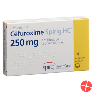 Cefuroxime Spirig HC Filmtabl 250 mg of 14 pcs