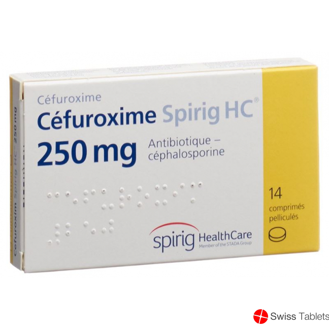 Cefuroxime Spirig HC Filmtabl 250 mg of 14 pcs