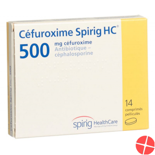 Cefuroxime Spirig HC Filmtabl 500 mg of 14 pcs