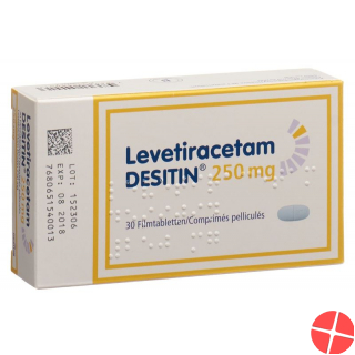 Levetiracetam DESITIN Filmtabl 250 mg 30 pcs