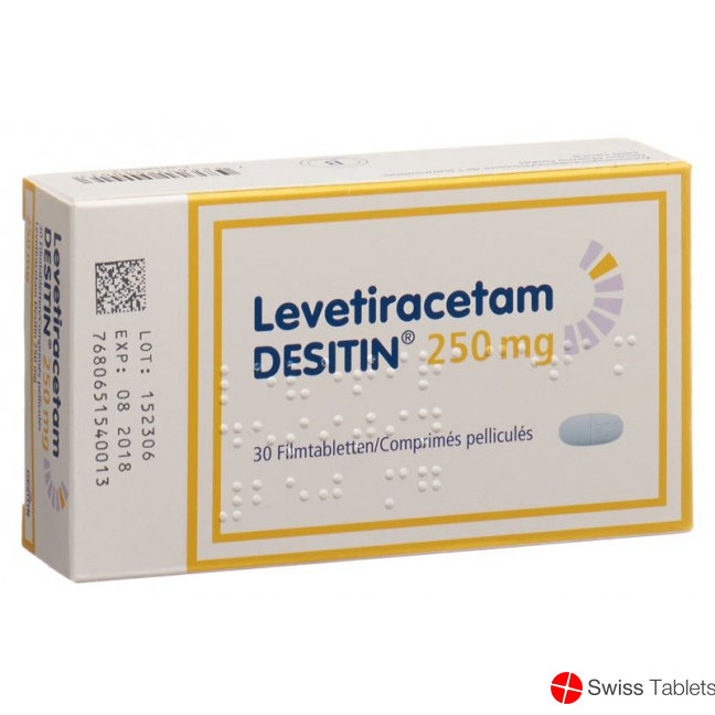 Levetiracetam DESITIN Filmtabl 250 mg 30 pcs