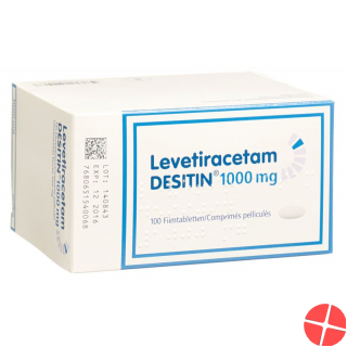 Levetiracetam 1000 mg DESITIN Filmtabl 100 pcs