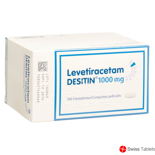 Levetiracetam 1000 mg DESITIN Filmtabl 100 pcs