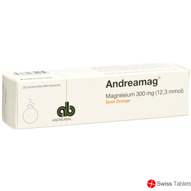 Andreamag Brausetabl 300 mg Orange flavor 20 pcs