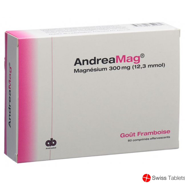 Andreamag Brausetabl 300 mg with raspberry flavor 60 pcs
