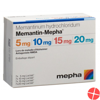 Memantine Mepha starter pack Lactab 7x5 / 7x10 / 7x15 / 7x20mg 28 pcs