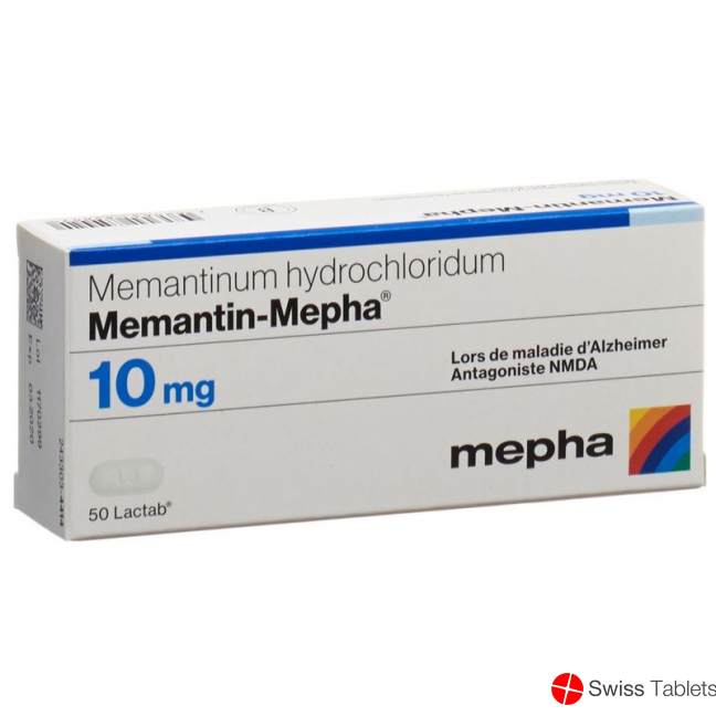 Memantine Mepha Lactab 10 mg 50 pcs