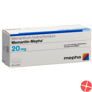 Memantine Mepha Lactab 20 mg 98 pcs