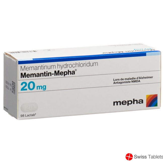 Memantine Mepha Lactab 20 mg 98 pcs