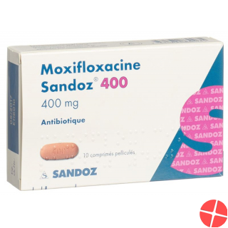 Moxifloxacin Sandoz Filmtabl 400 mg of 10 pcs