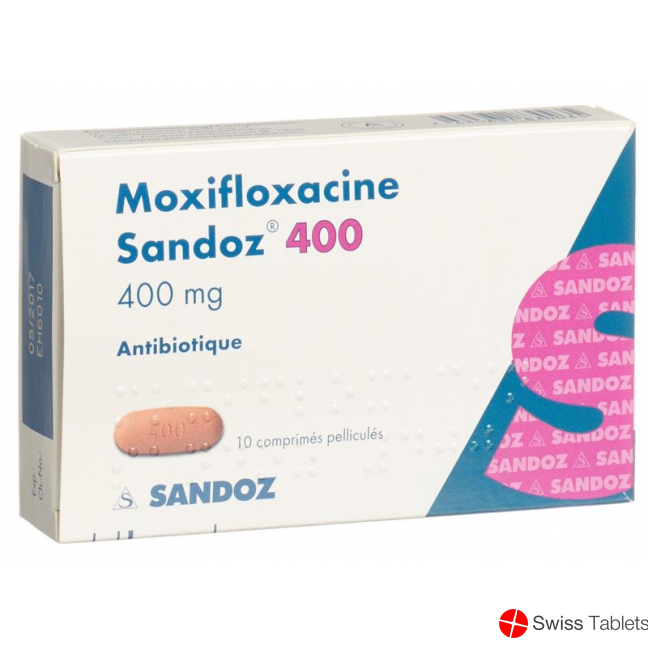 Moxifloxacin Sandoz Filmtabl 400 mg of 10 pcs