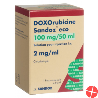 Doxorubicin Sandoz eco Inj Lös 100 mg / 50 ml 50 ml