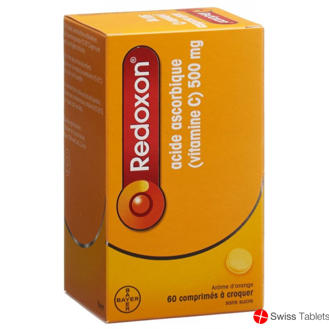 Redoxon Kautabl 500 mg orange flavor sugarless 60 pcs