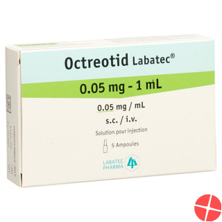 Octreotide Labatec Inj Lös 0.05 mg / ml 5 ml Amp 1