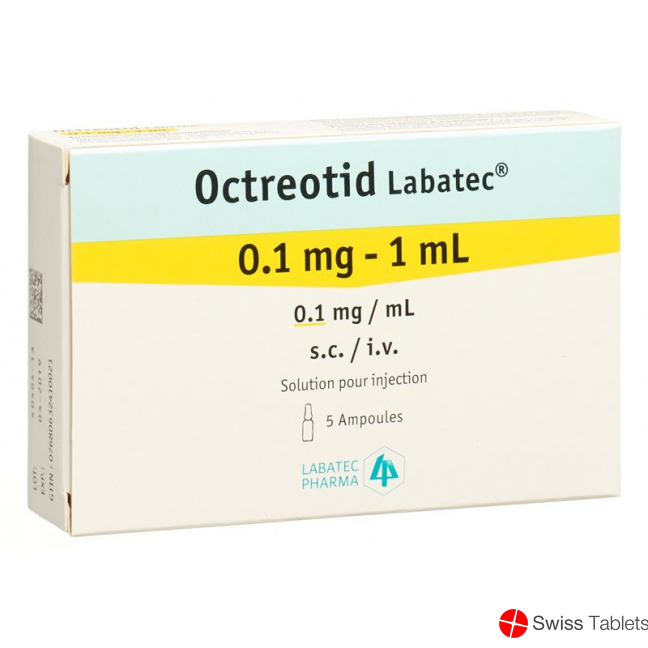 Octreotide Labatec Inj Lös 0.1 mg / ml 5 ml Amp 1