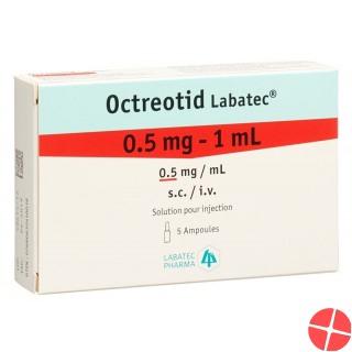 Octreotide Labatec Inj Lös 0.5 mg / ml 5 ml Amp 1