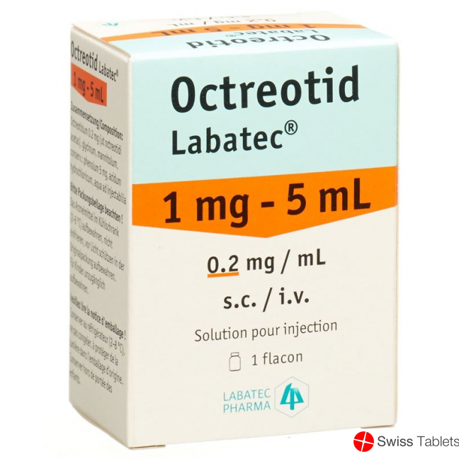 Octreotide Labatec Inj Lös 1 mg / 5ml Durchstf 5 ml
