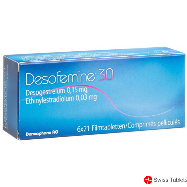 Desofemine 30 Filmtabl 6 x 21 pcs Desofemine 30 Filmtabl 6 x 21 pcs
