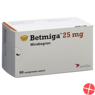 Betmiga Ret tbl 25 mg 90 pcs