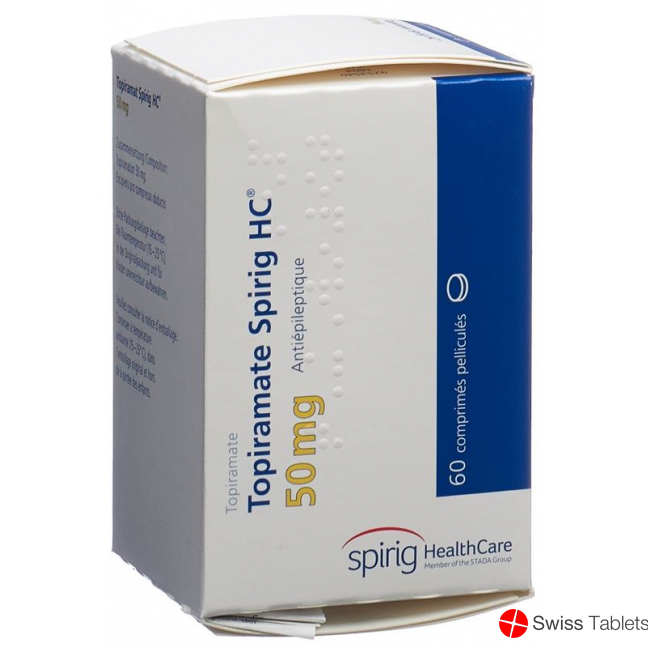Topiramate Spirig HC Filmtabl 50 mg Ds 60 pcs