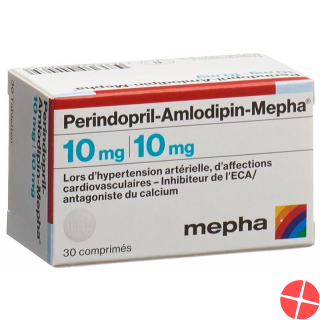 Perindopril amlodipine Mepha tablets 10mg / 10mg Ds 30 pcs