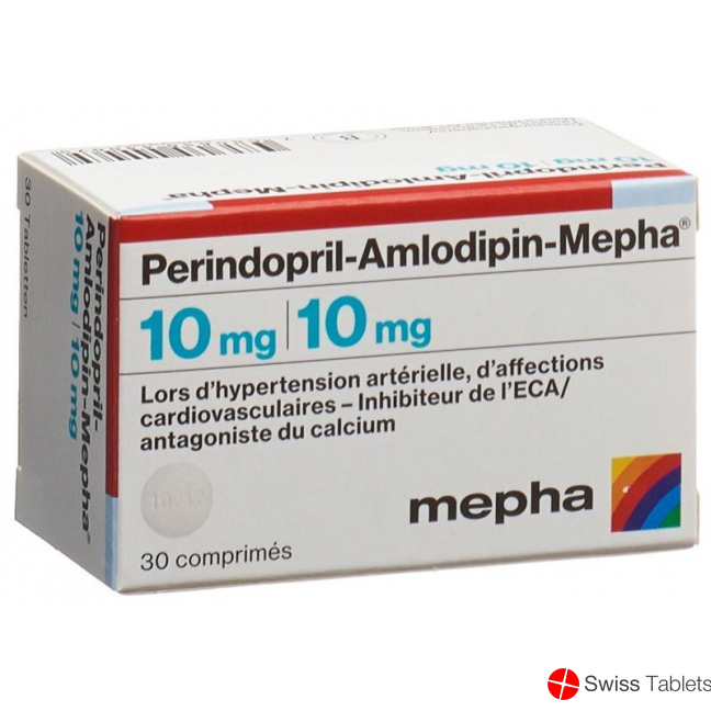 Perindopril amlodipine Mepha tablets 10mg / 10mg Ds 30 pcs