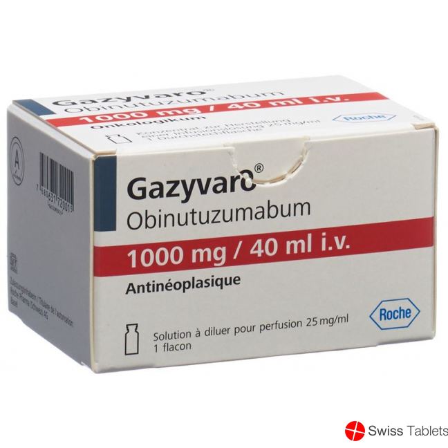 Gazyvaro Inf Konz 1000 mg / 40ml Durchstf