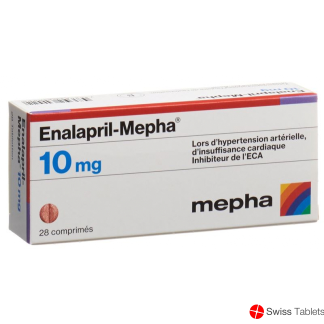 Enalapril Mepha 10 mg 28 tablets