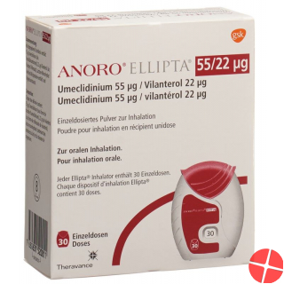 Anoro Ellipta Inh PLV 55 mcg / 22 mcg 30 Dos